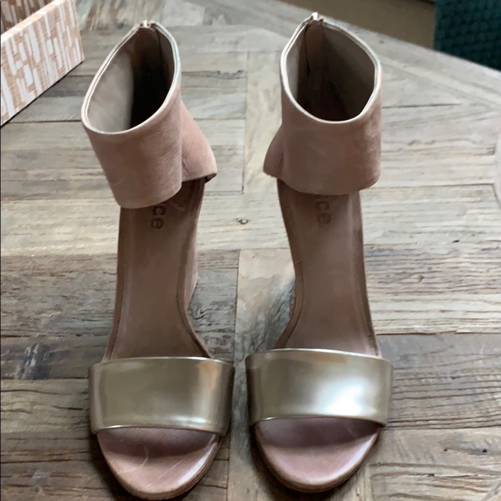 Vince distressed leather sandals